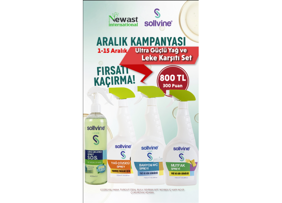 Ultra Güçlü Yağ ve Leke Karşıtı Set