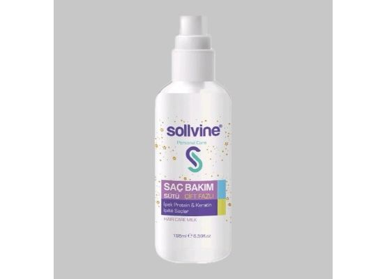 Sollvine Çift Fazlı Saç Bakım Sütü – İpek Protein & Keratin