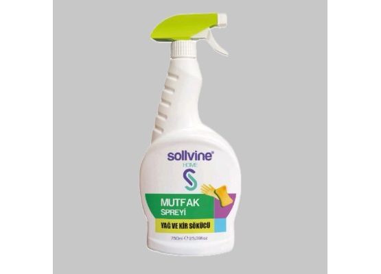 Sollvine Mutfak Spreyi – Yağ ve Kir Sökücü