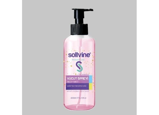 Sollvine Vücut Spreyi – Işıltılı ve Nemlendirici Etki (Kadınlara Özel)