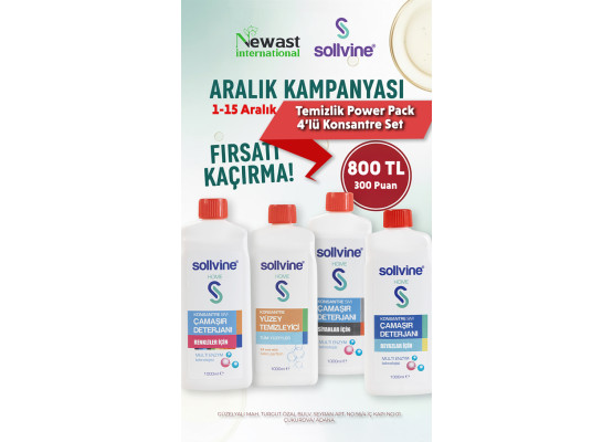 Temizlik Power Pack – 4lü Konsantre Set