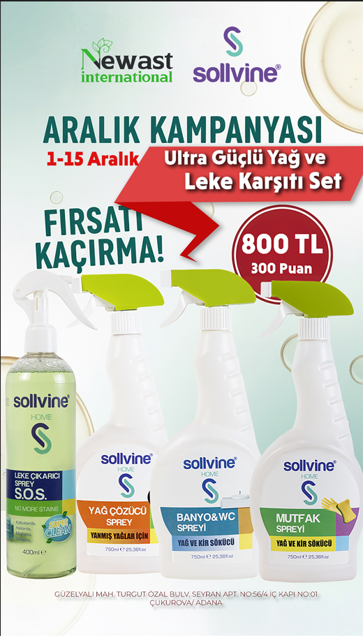 Ultra Güçlü Yağ ve Leke Karşıtı Set