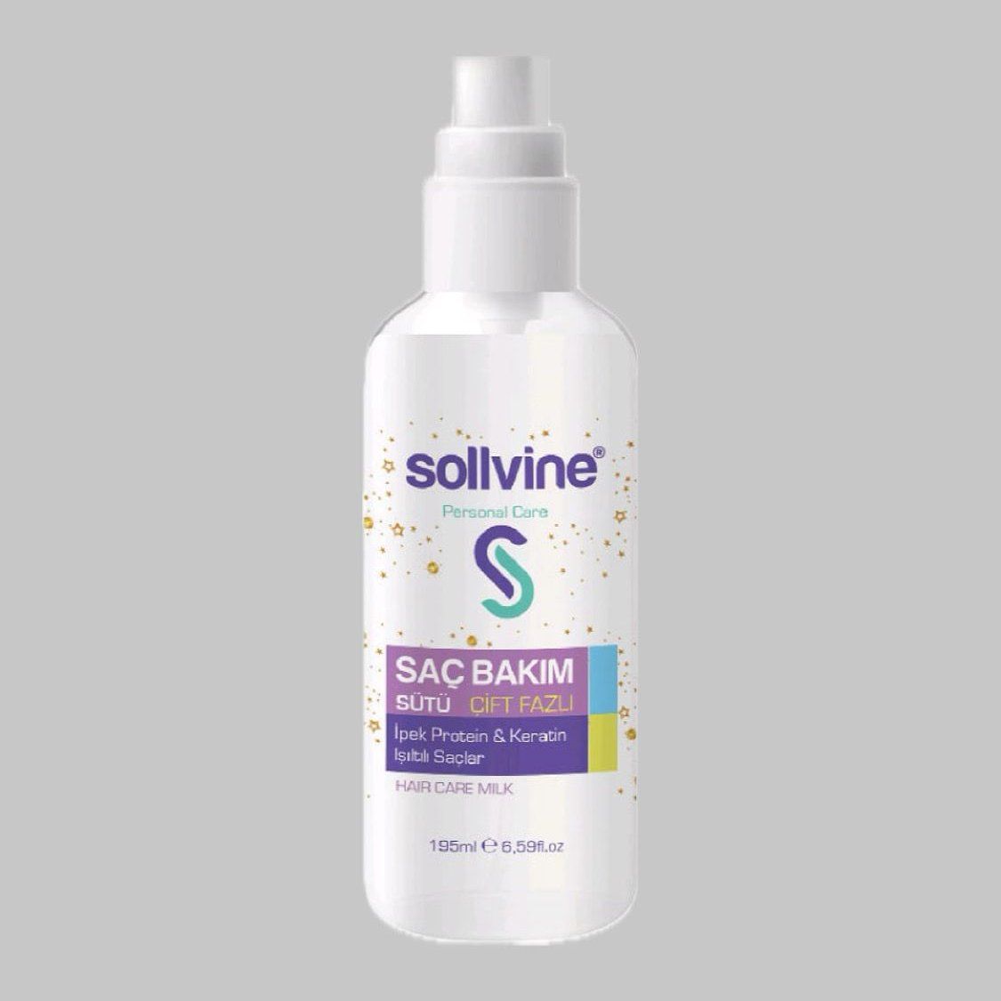 Sollvine Çift Fazlı Saç Bakım Sütü – İpek Protein & Keratin