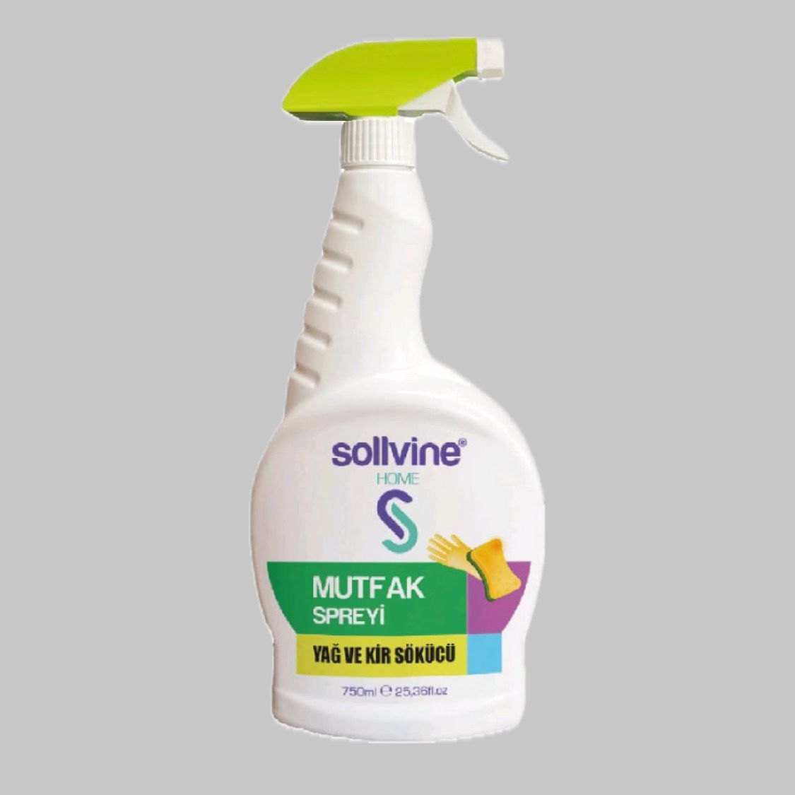 Sollvine Mutfak Spreyi – Yağ ve Kir Sökücü