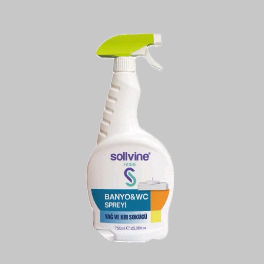 Sollvine Banyo & WC Spreyi – Yağ ve Kir Sökücü