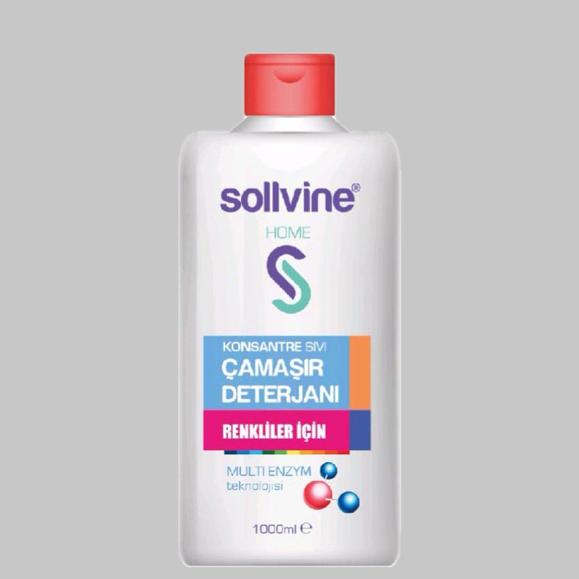 Sollvine Konsantre Sıvı Çamaşır Deterjanı – Renkli Çamaşırlar İçin